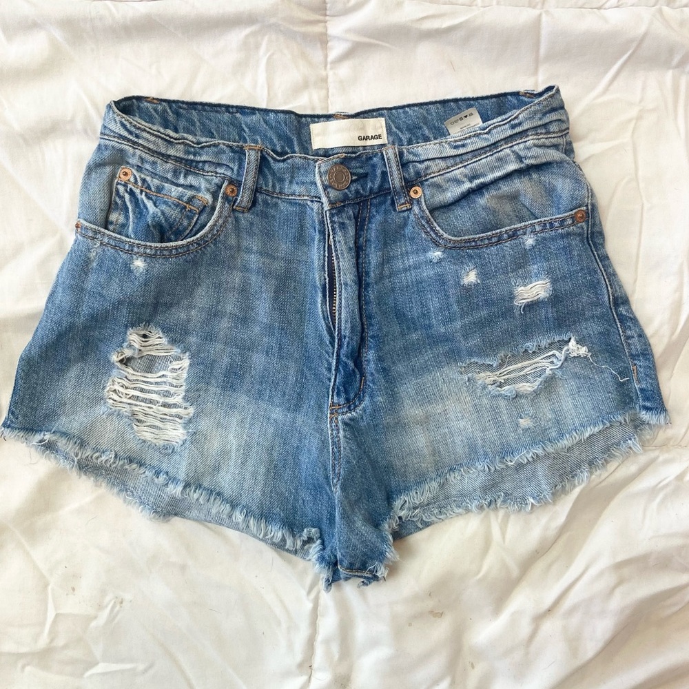 Garage denim shorts